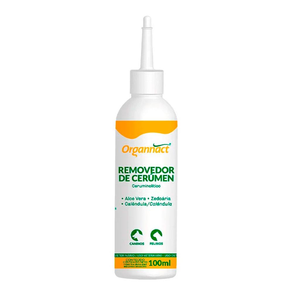Removedor de Cerúmem Para Cães e Gatos Organnact 100mL