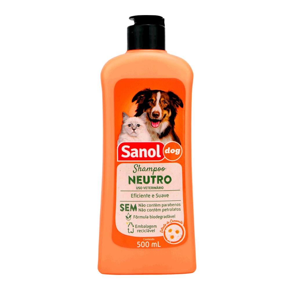 Shampoo Sanol Dog Neutro Para Cães 500ml