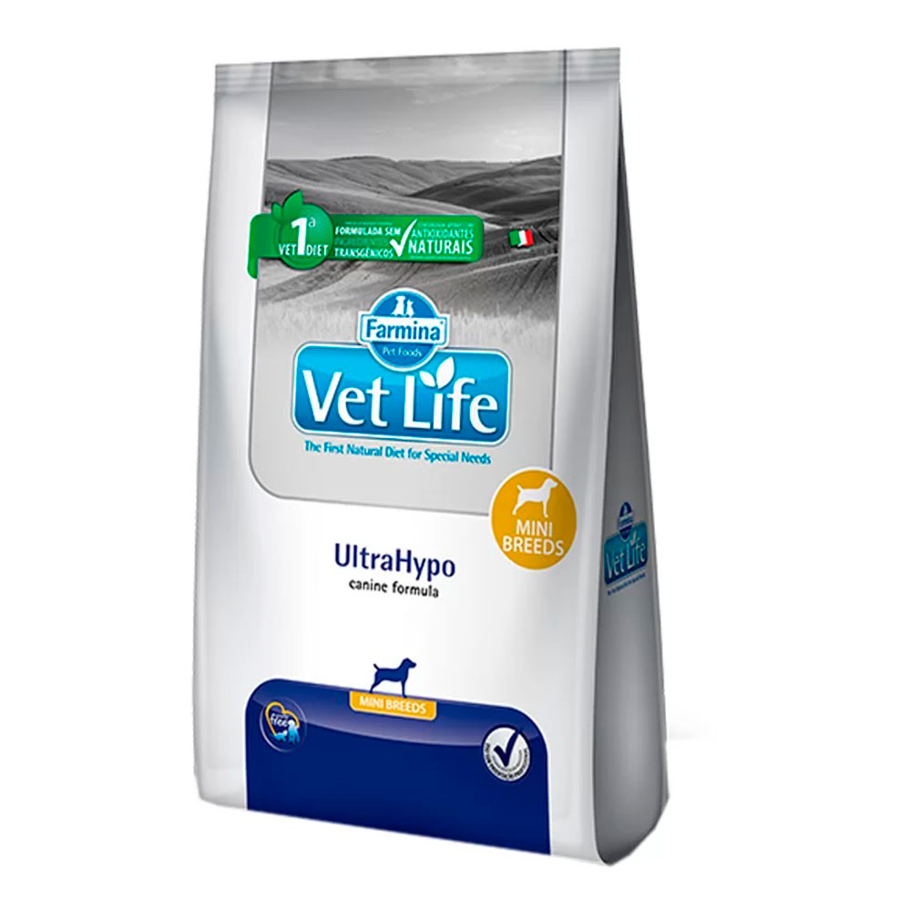 Ração Farmina Vet Life Ultrahypo Mini Para Cães Adultos Raças Pequenas 10,1kg