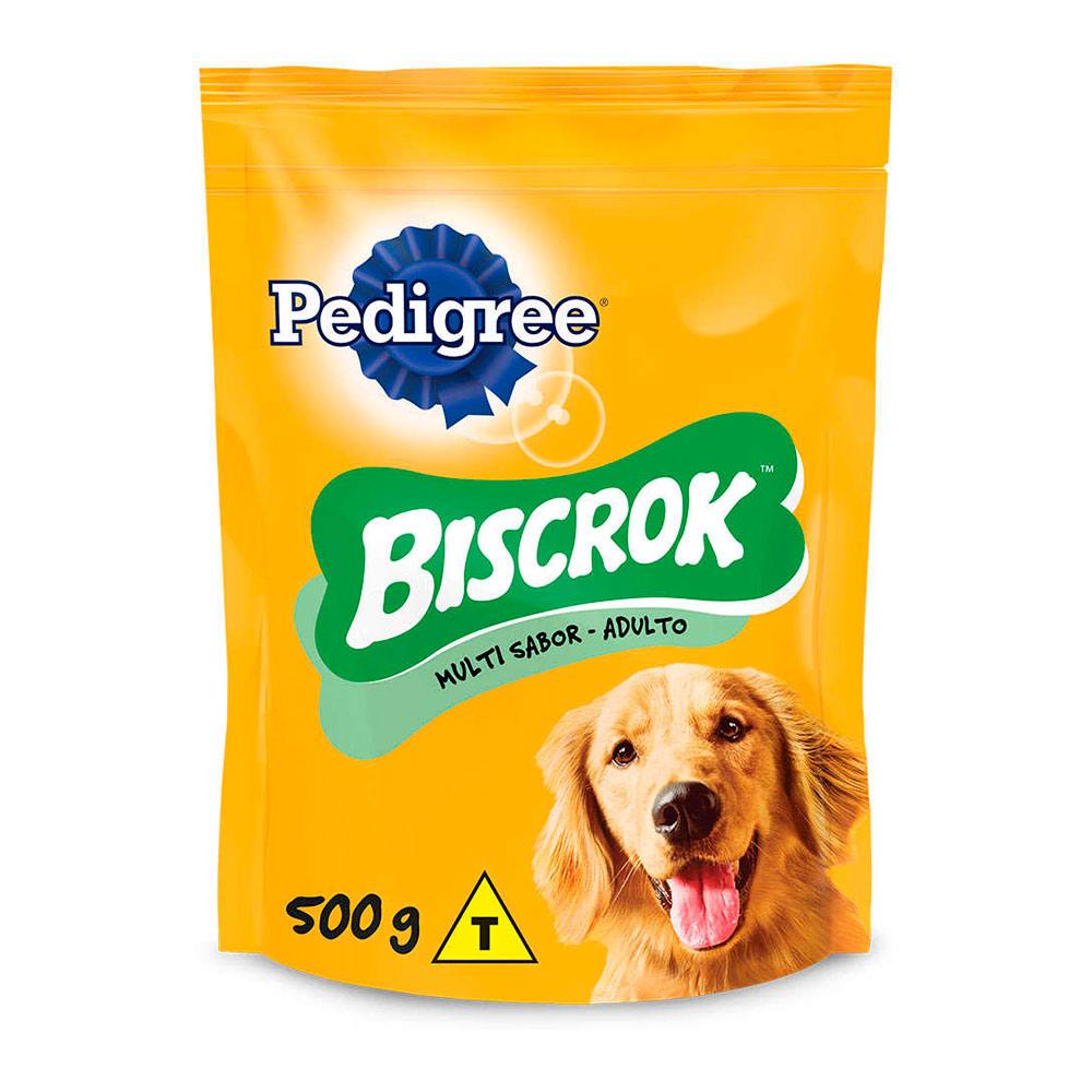 Biscoito Pedigree Biscrok Multi Para Cães Adultos 500g
