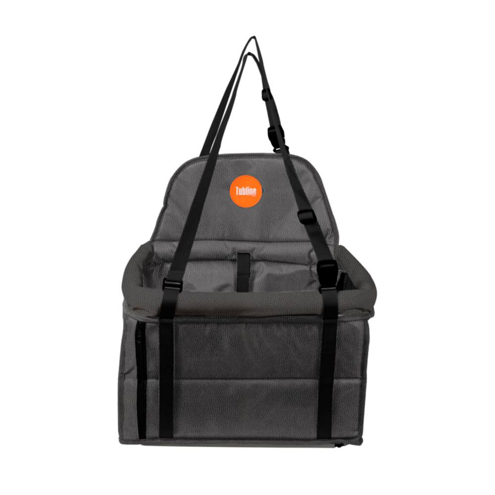 Assento Tubline Transpet One Para Cães E Gatos Preto e Cinza Até 10kg