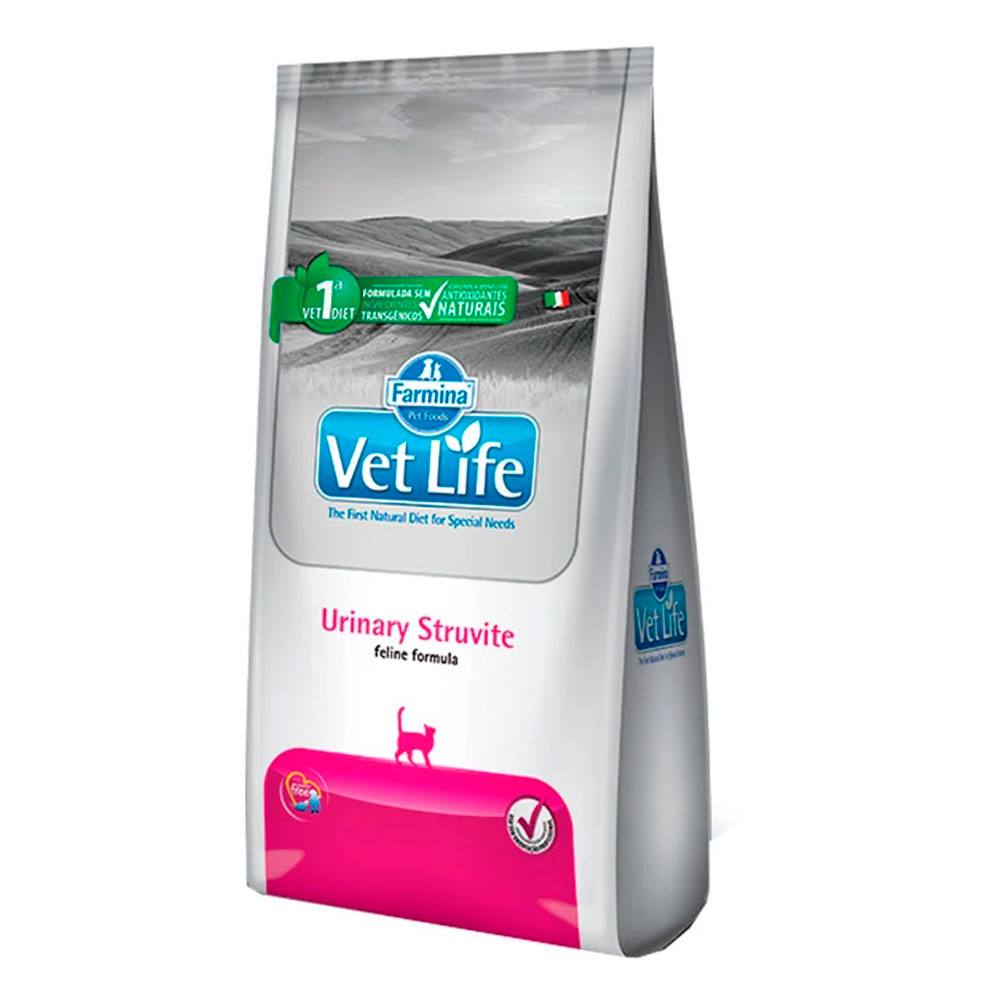 Ração Farmina Vet Life Urinary Estruvite Gatos Adultos 7,5kg