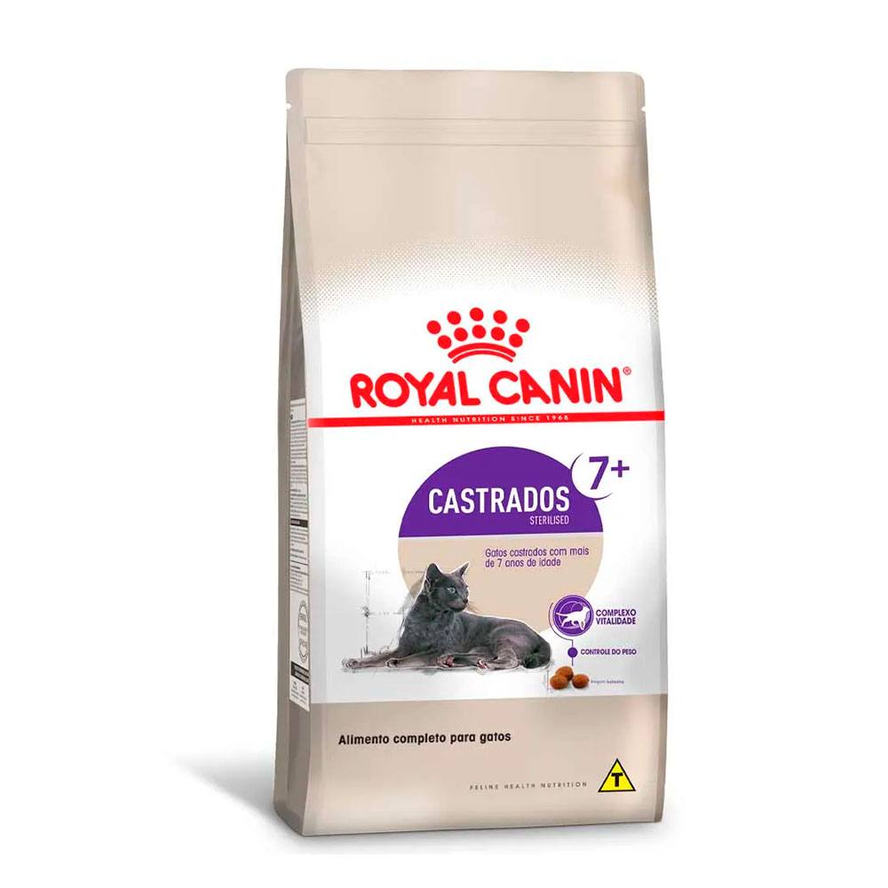 Ração Royal Canin Sterilised Castrados 7+ Gatos Adultos 1,5kg