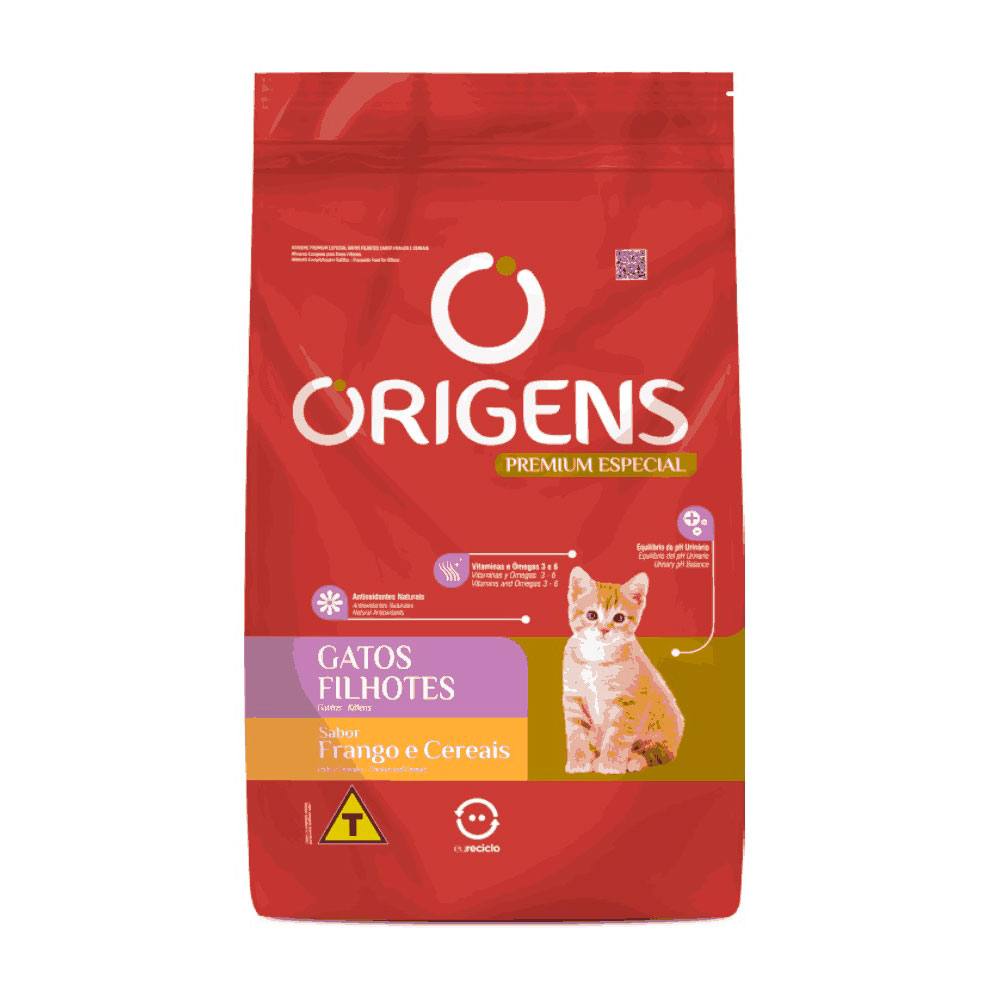 Ração Origens Gatos Filhotes Frango e Cereais - 10,1kg