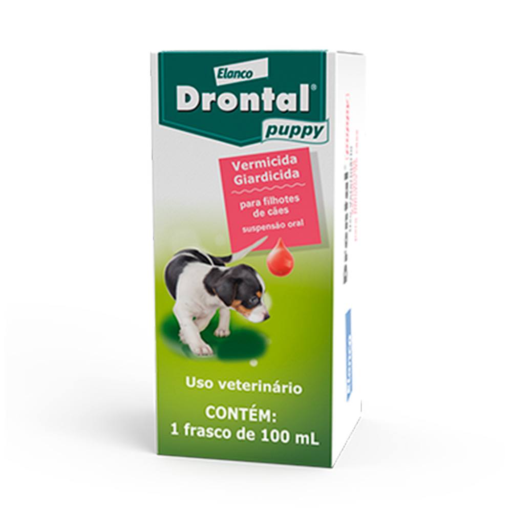 Vermífugo Drontal Puppy Suspensão Oral Cães Filhotes 100ml