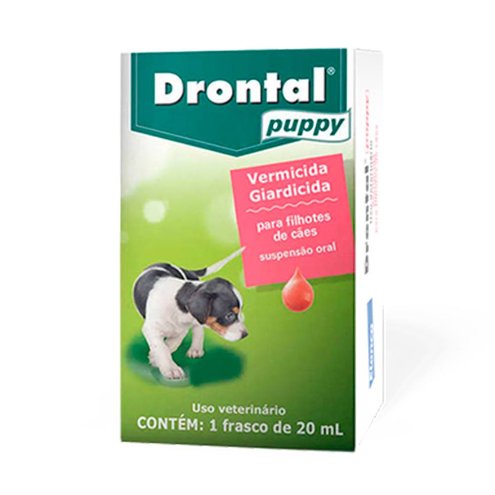 Vermífugo Drontal Puppy Suspensão Oral Cães Filhotes 20ml