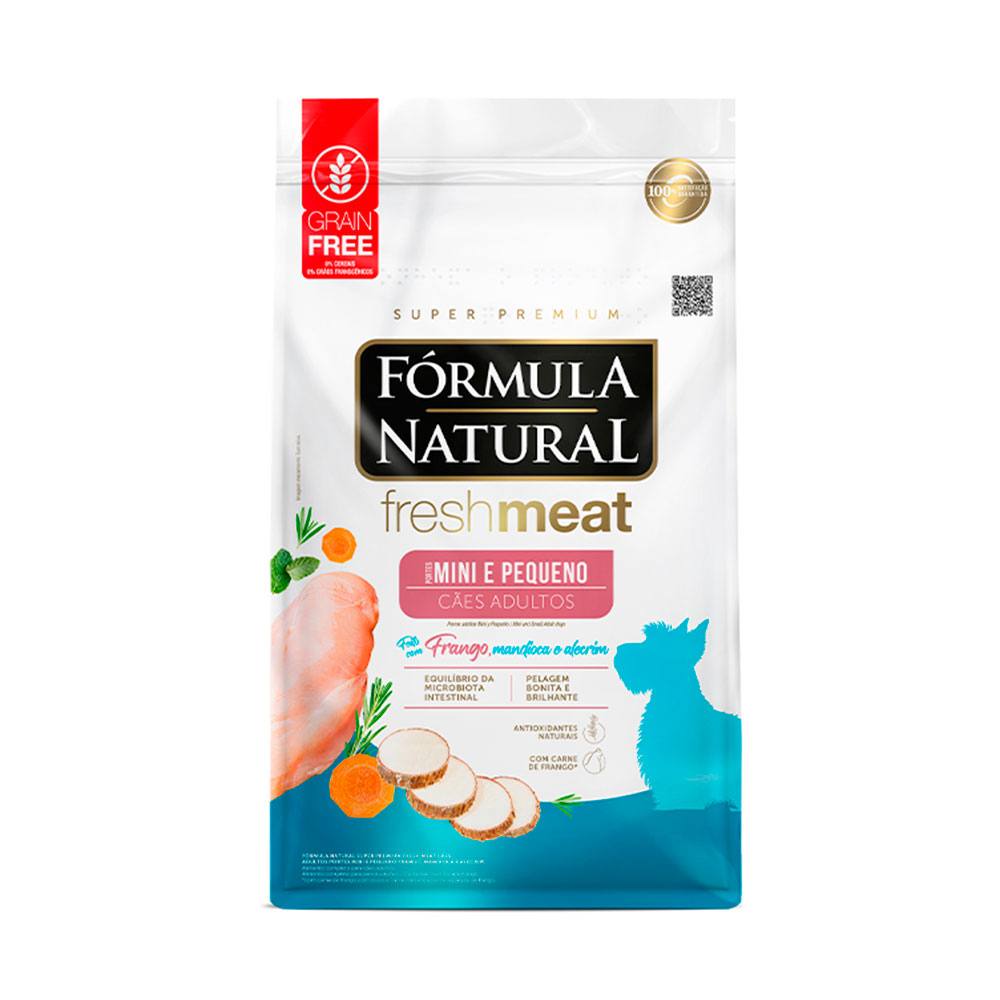 Ração Fórmula Natural Freshmeat Cães Adultos Porte Mini e Pequeno Frango 1kg