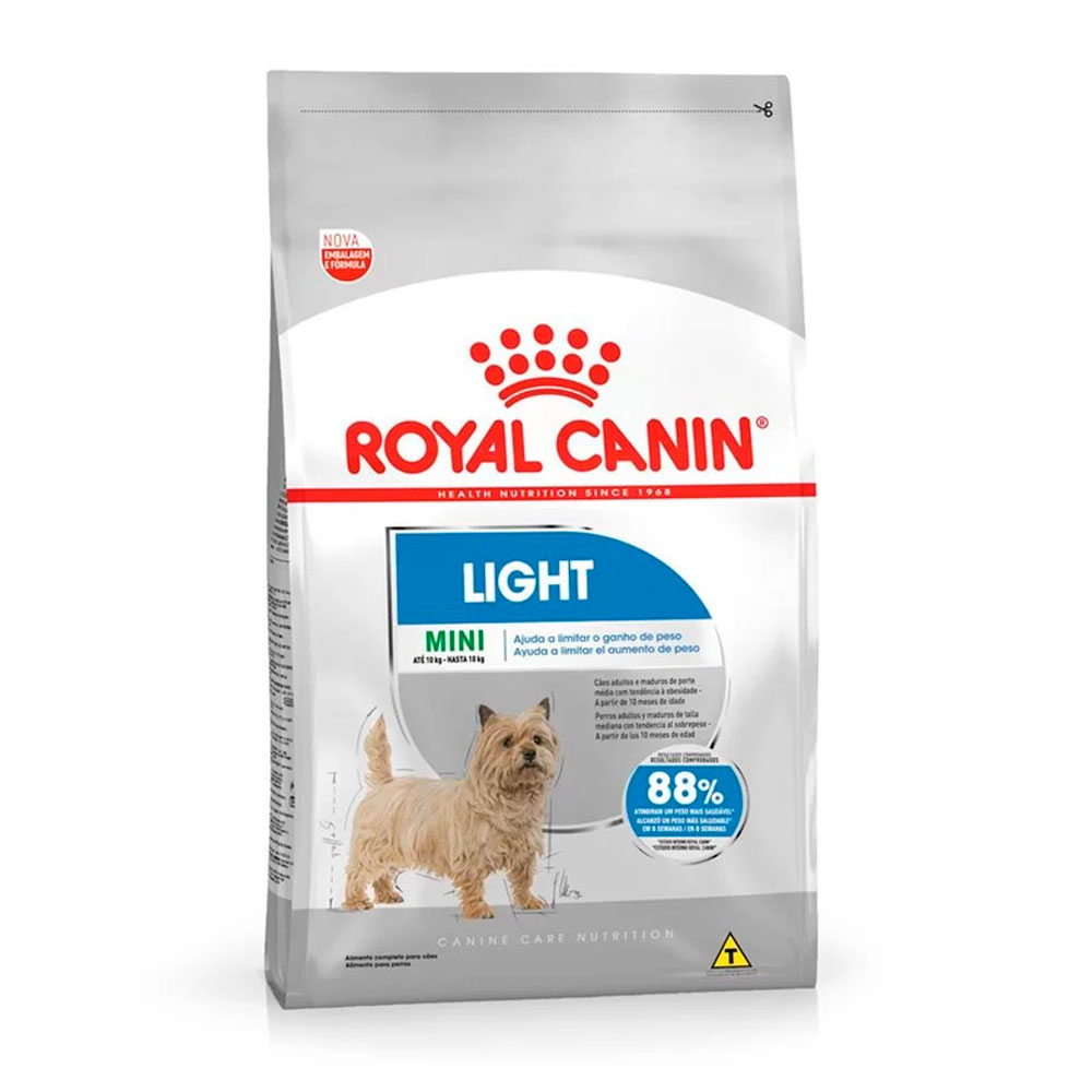 Ração Royal Canin Mini Light Cães Adultos Raças Pequenas 7,5kg