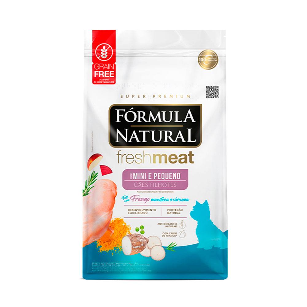 Ração Fórmula Natural Freshmeat Cães Filhotes Pequeno Porte Frango 2,5kg