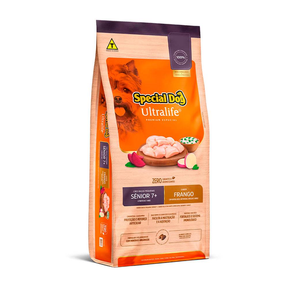 Ração Special Dog Ultralife Para Cães Sênior Raças Pequenas Frango e Arroz 1kg