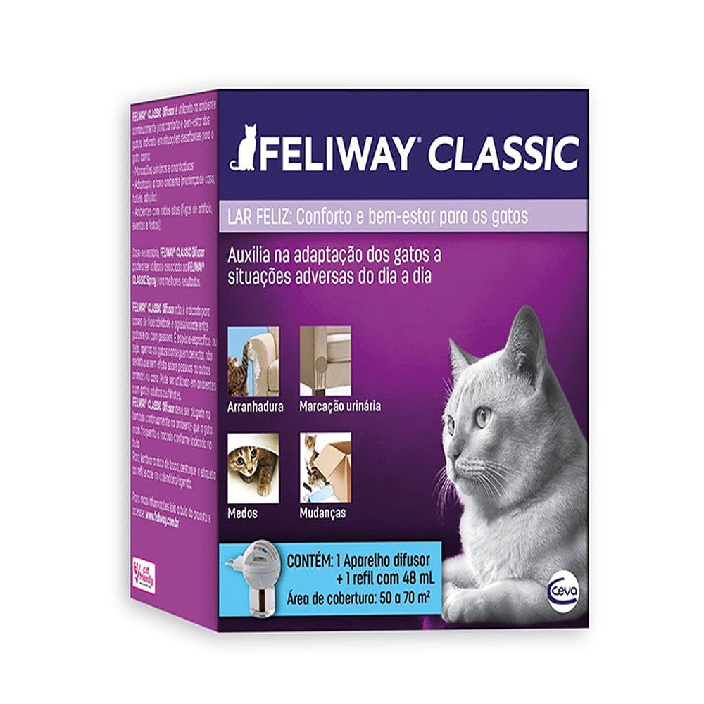 Feliway Classic Difusor Com Refil Ceva 48mL