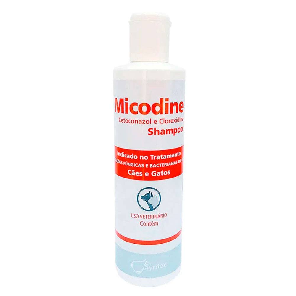 Shampoo Dermatológico Micodine Para Cães e Gatos Syntec - 225ml
