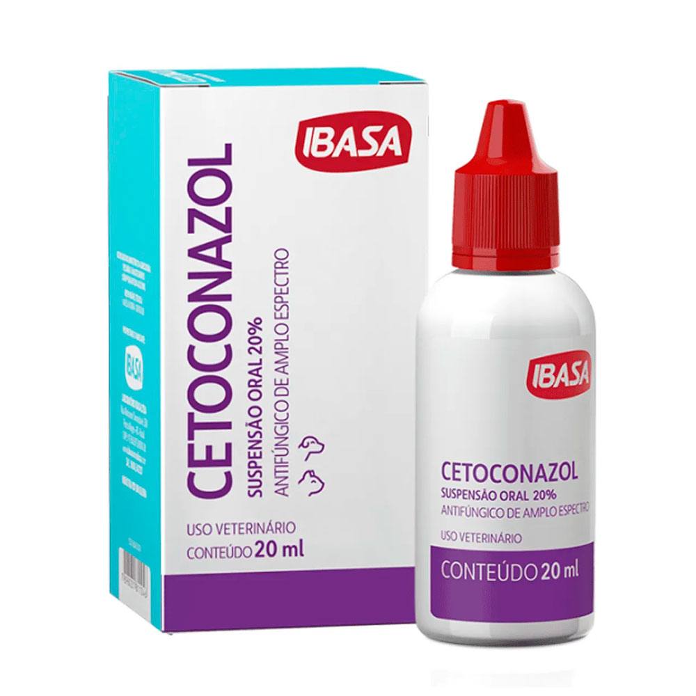 Antifúngico Cetoconazol Suspensão Oral 20% Ibasa 20 mL