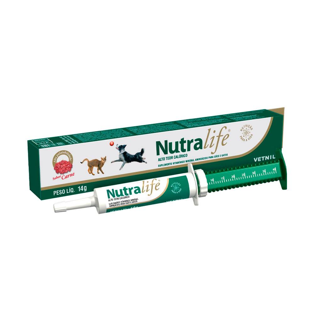 Suplemento Nutralife Para Cães E Gatos Vetnil 14g