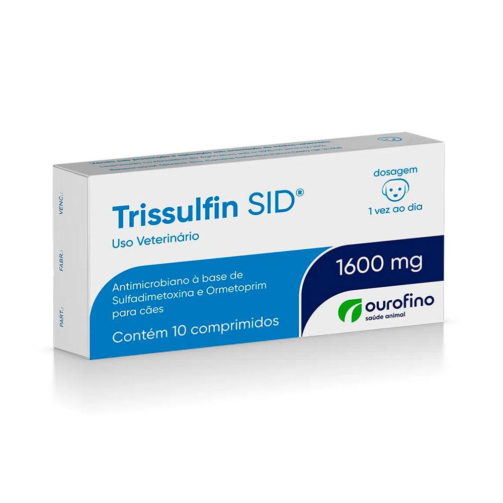 Trissulfin SID 1600mg Ourofino com 10 Comprimidos