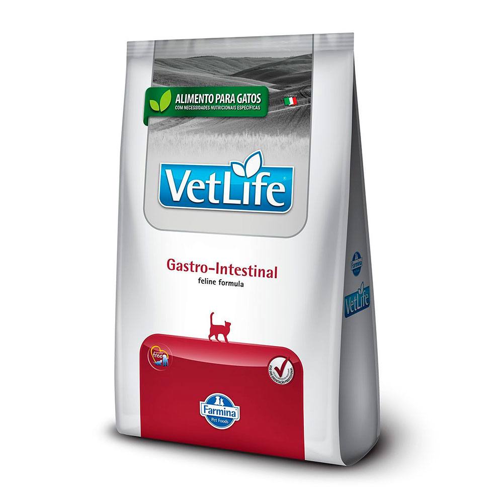 Ração Farmina Vet Life Gatos Adultos Gastro Intestinal 2kg