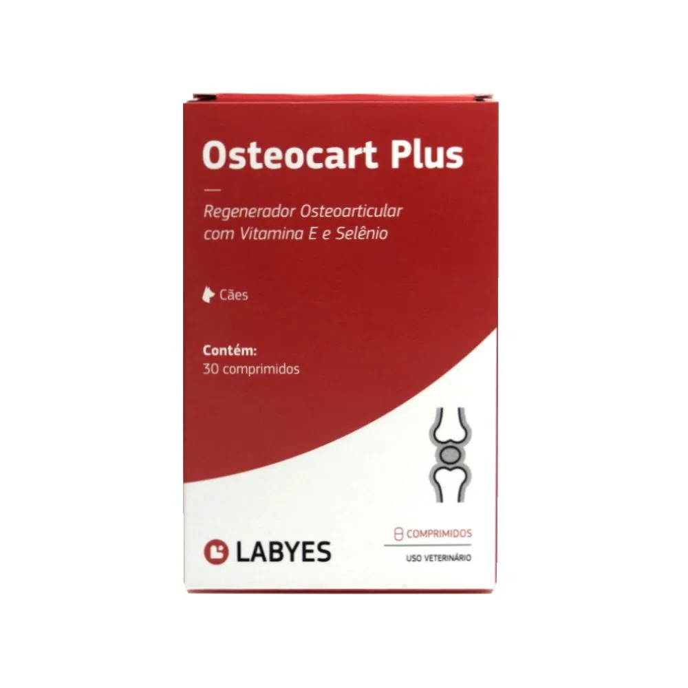 Osteoarticular Osteocart Plus Com 30 Comprimidos Para Cães Labyes