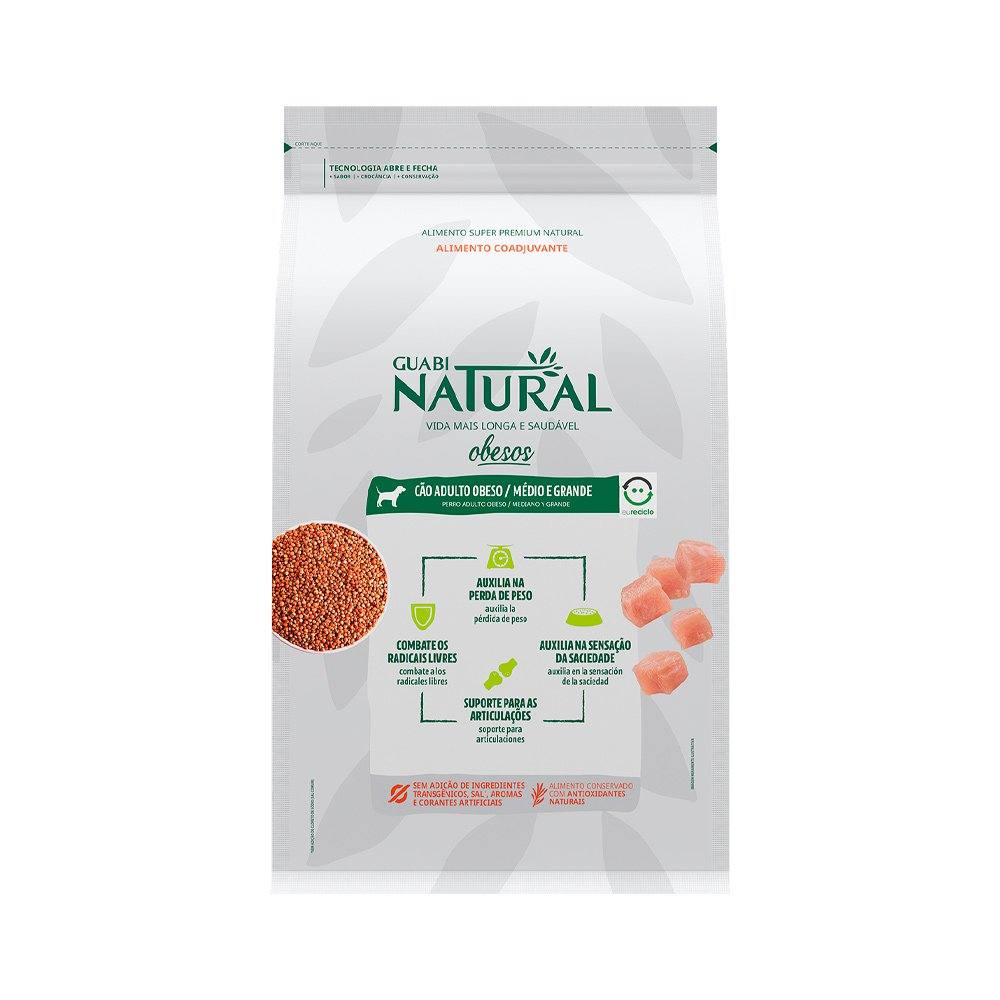 Ração Guabi Natural Obesos Cães Porte Médio e Grande 10,1kg