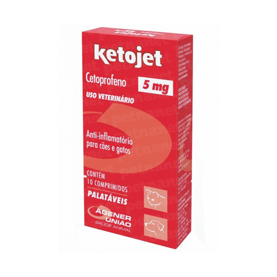 Ketojet 5mg Agener União 10 Comprimidos