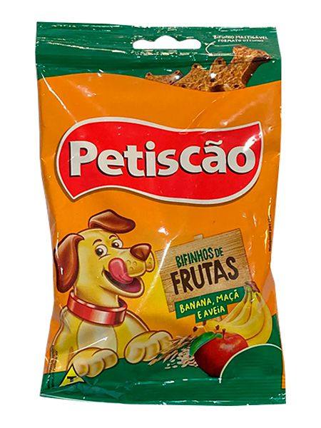 Bifinho Petiscão Tablete Para Cães Sabor Frutas 60g