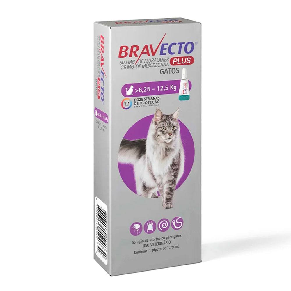 Bravecto Plus Antipulgas MSD Para Gatos 6,25 A 12,5kg