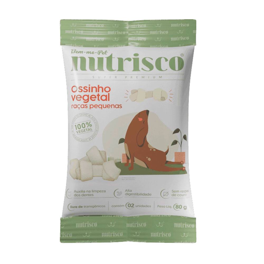 Osso Vegetal Nutrisco Para Cães Raças Pequenas 80g