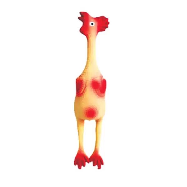 Brinquedo Chalesco Para Cães Frango De Látex