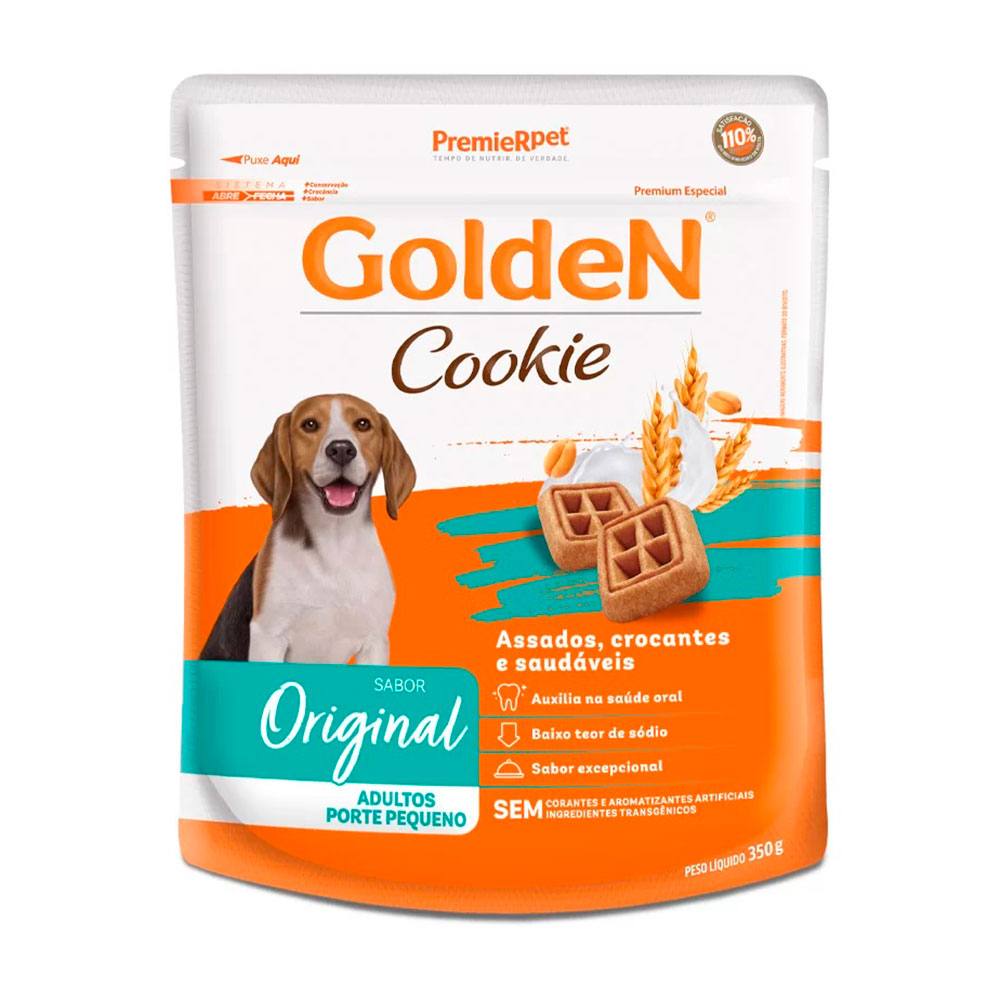Biscoito Golden Cookie Para Cães Adultos Pequeno Porte Original 350g