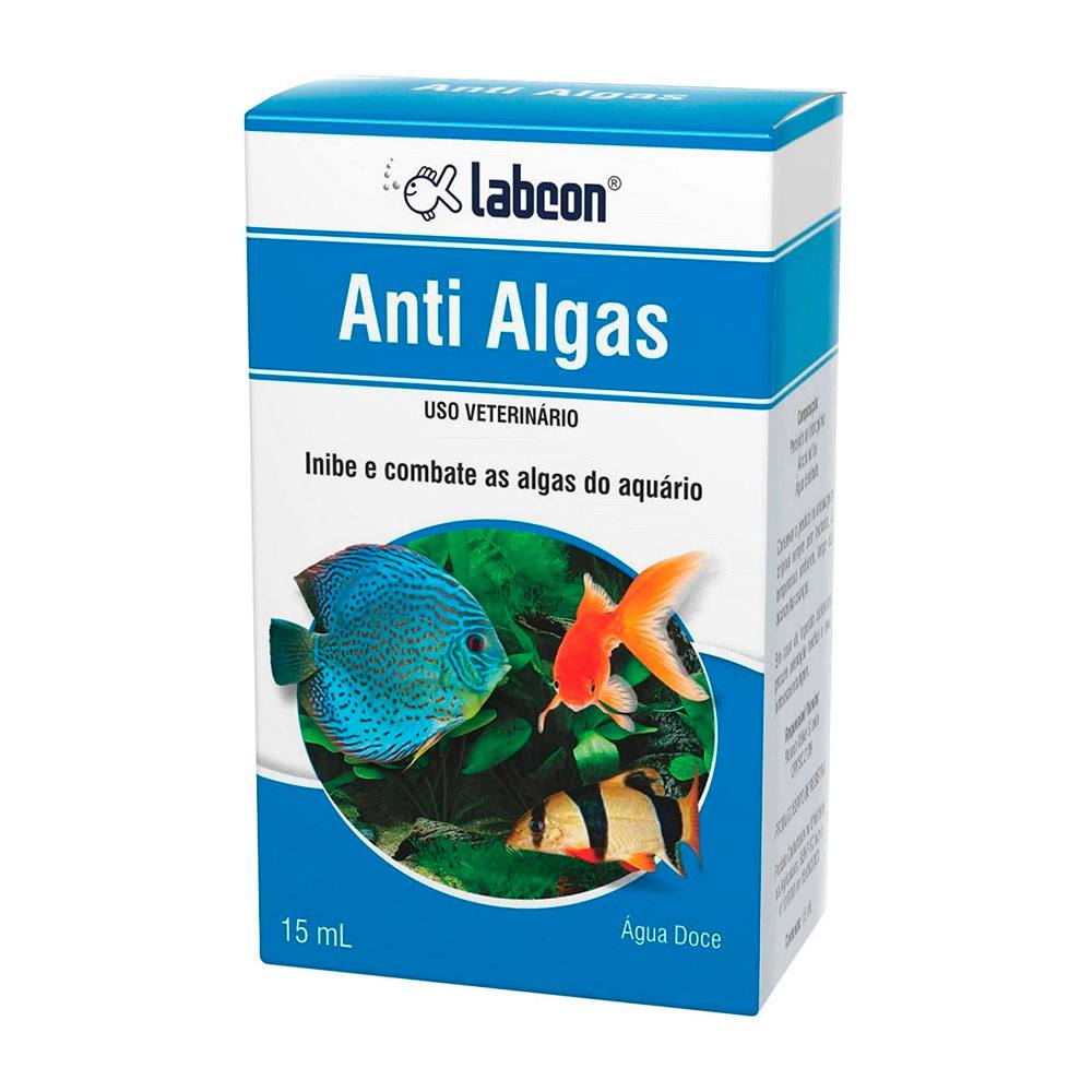 Condicionador De Água Para Aquário Antialgas Labcon 15mL