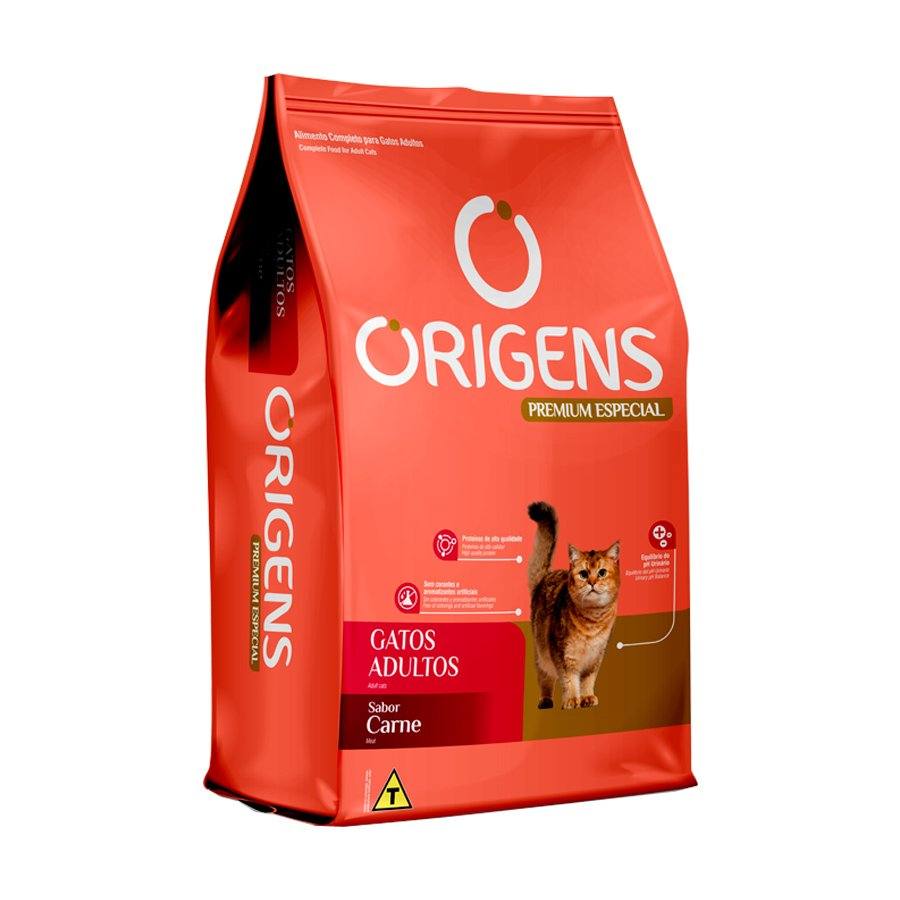 Ração Origens Gato Adulto Carne - 3kg