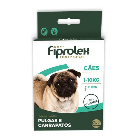 Fiprolex Drop Spot Antipulgas e Carrapatos Cães Até 10kg