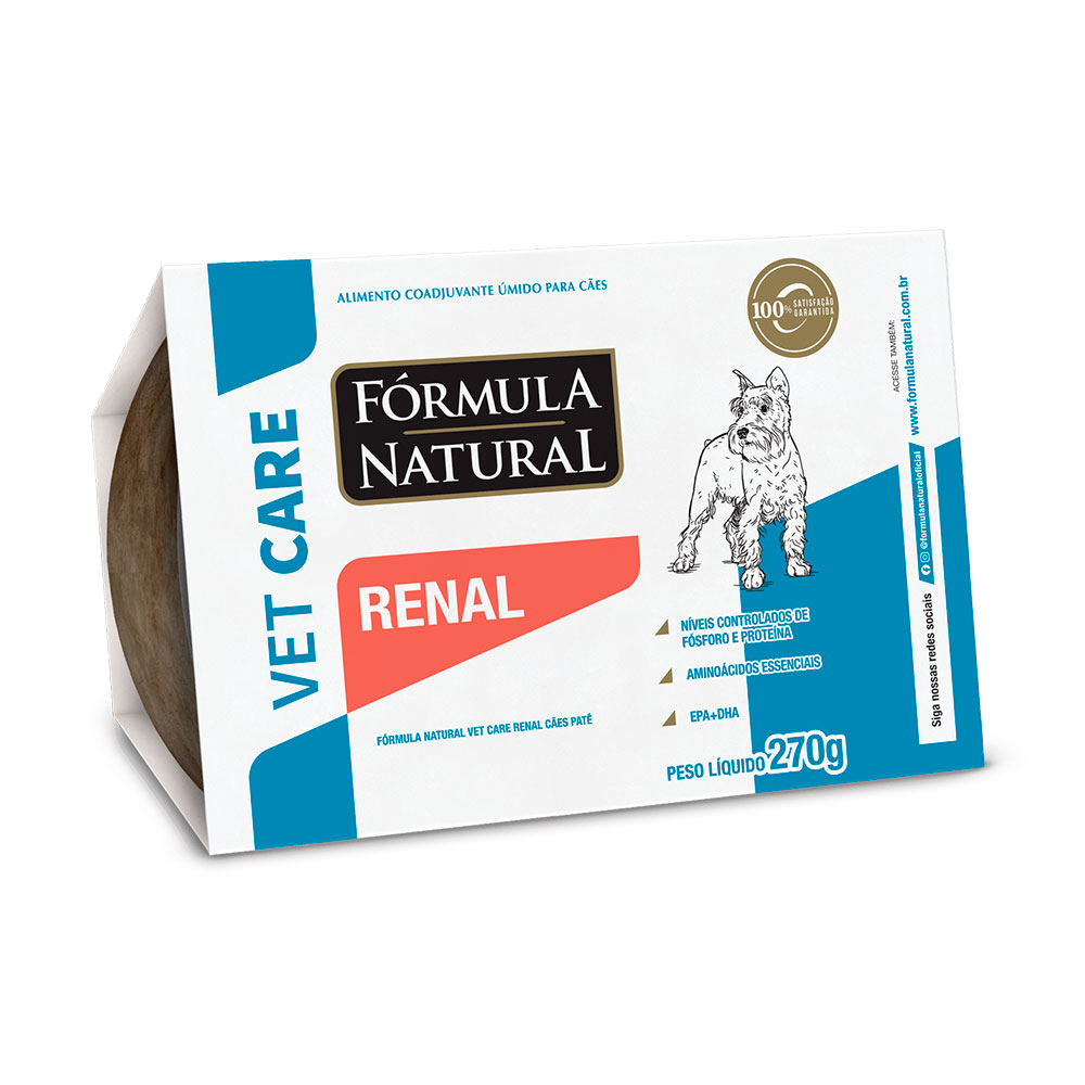 Ração Úmida Fórmula Natural Vet Care Renal Para Cães 270g