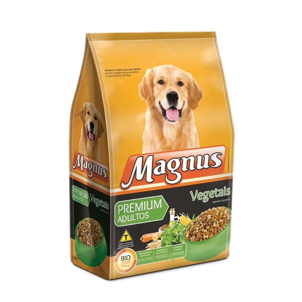 Ração Magnus Premium Cães Adultos Sabor Vegetais 25kg