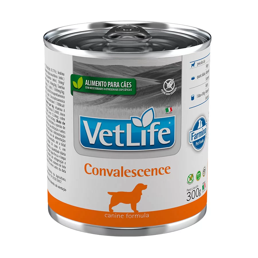 Ração Úmida Lata Farmina Vet Life Para Cães Convalescence 300g