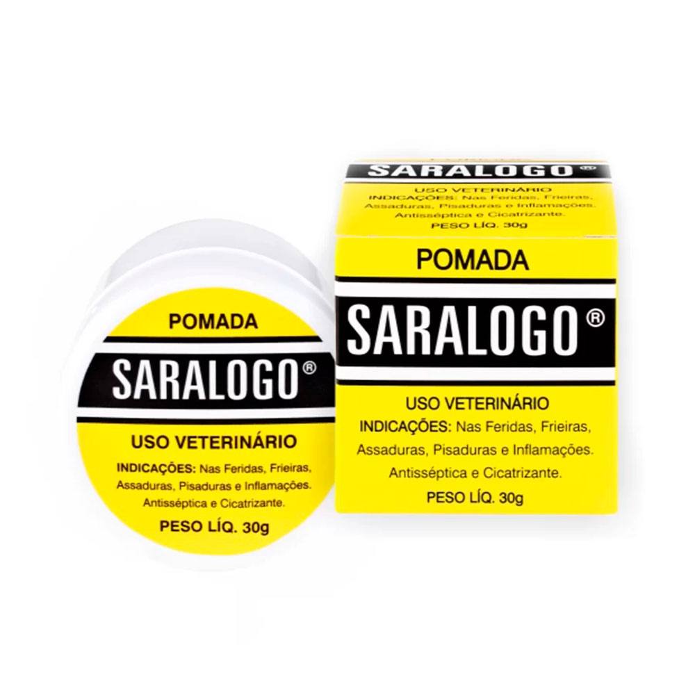 Pomada Cicatrizante Matacura Saralogo para Cães e Gatos 30g