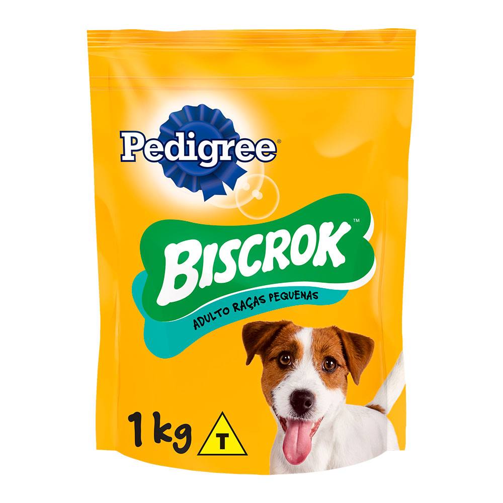 Biscoito Pedigree Biscrok Para Cães Adultos Raças Pequenas 1kg