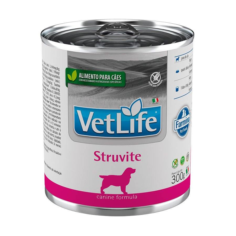 Ração Úmida Lata Farmina Vet Life Struvite Cães Adultos 300g