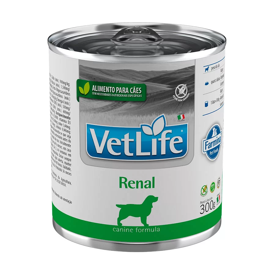 Ração Úmida Lata Farmina Vet Life Para Cães Renal 300g