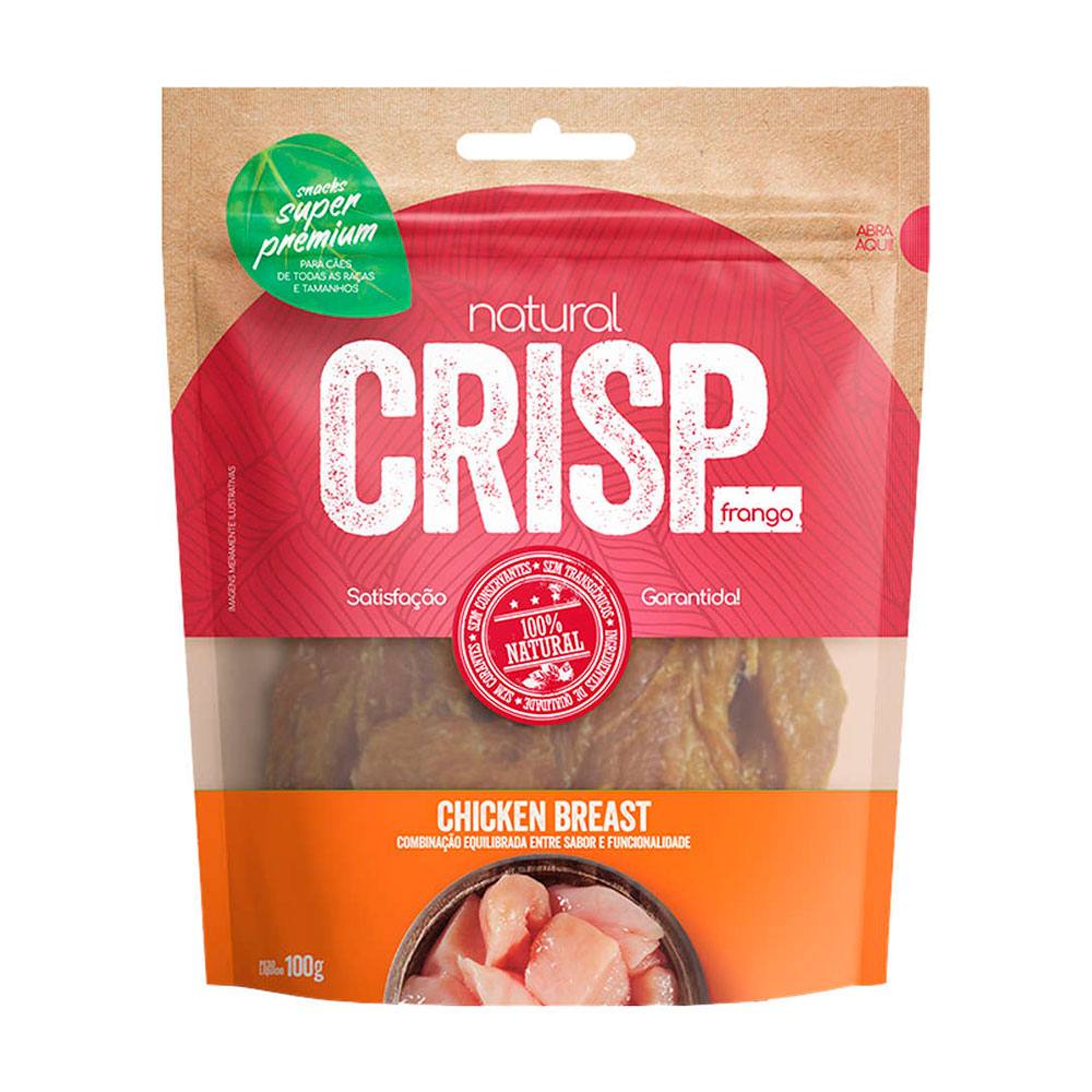Petisco Snack Natural Crisp Para Cães Chicken Breats 100g