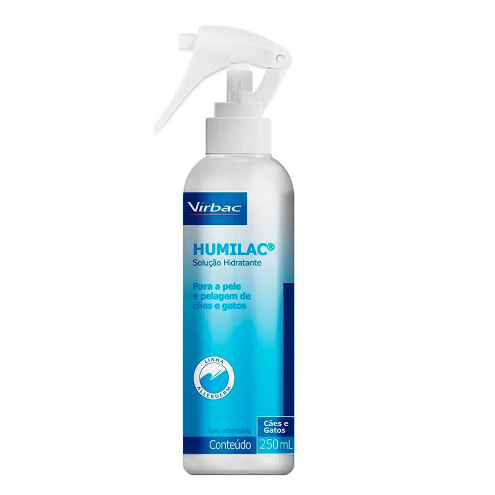 Humilac Spray Solução Hidratante Para Cães e Gatos Virbac 250mL