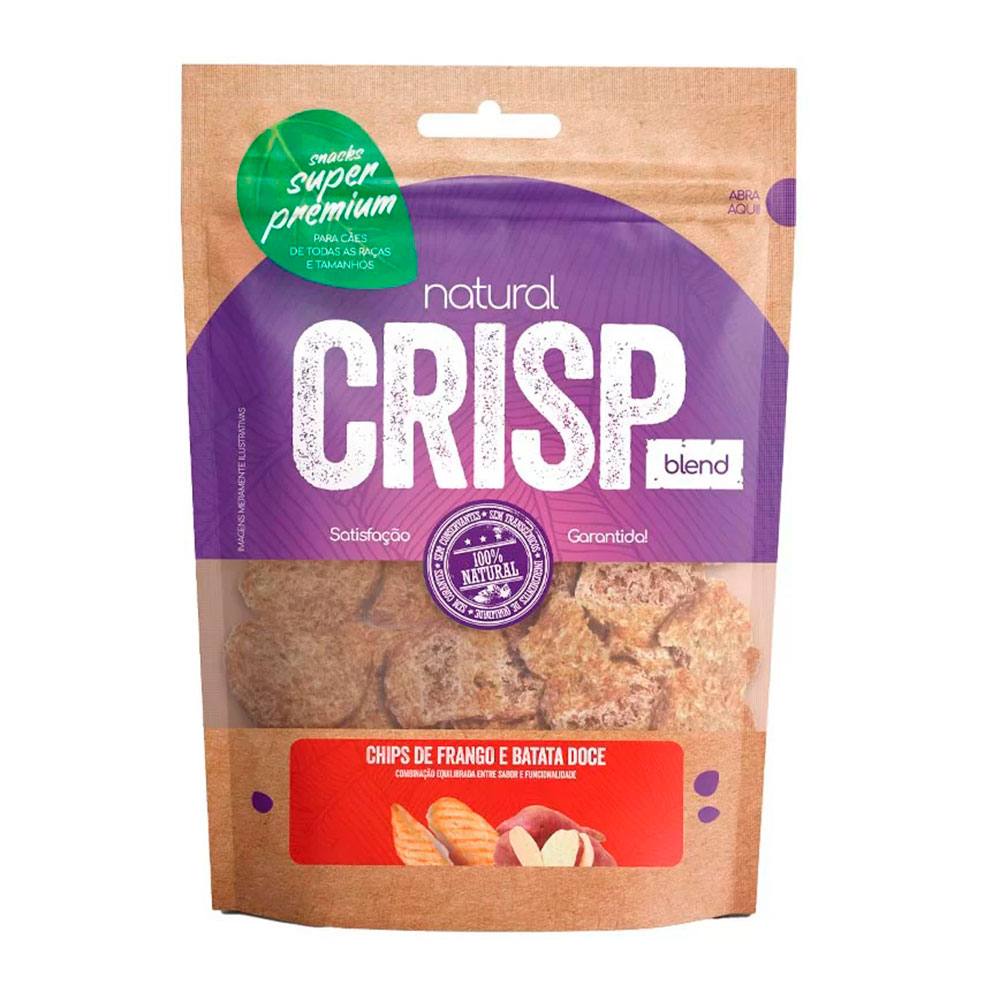 Petisco Snack Natural Crisp Blend Para Cães Chips Frango e Batata Doce 100g