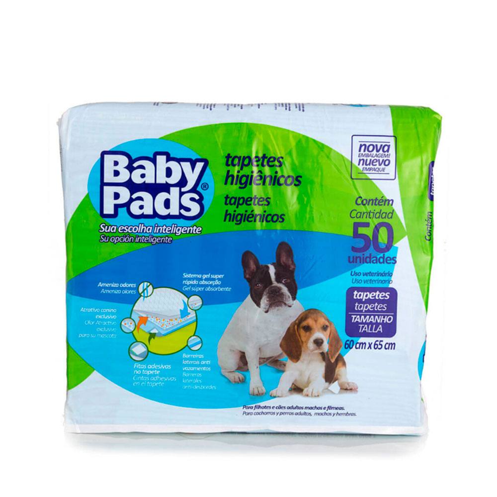 Tapete Higiênico Para Cães Baby Pads Petix 50 Unidades