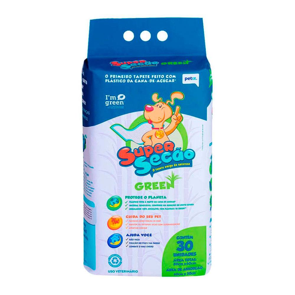 Tapete Higiênico Super Secão Green Petix 30 Unidades