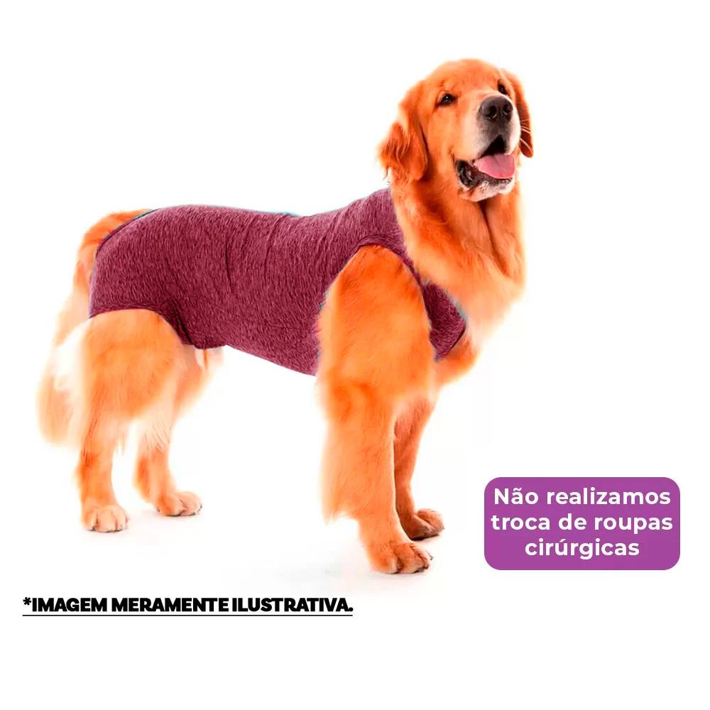 Roupa Pós-Cirúrgica Pet Gaby Suplex Marsala - Tam.0