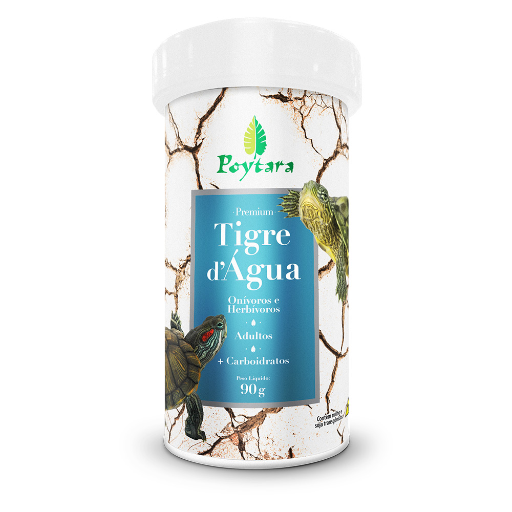 Ração Poytara Para Tartarugas Tigre D’Água 90g