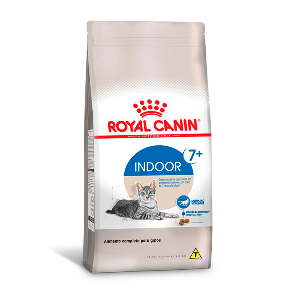 Ração Royal Canin Indoor 7+ Para Gatos Adultos Acima de 7 Anos 400g