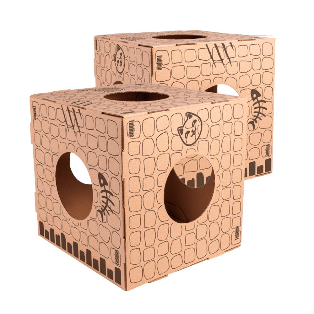 Kit Gatô Tubline 2 Cubos Para Gato Único