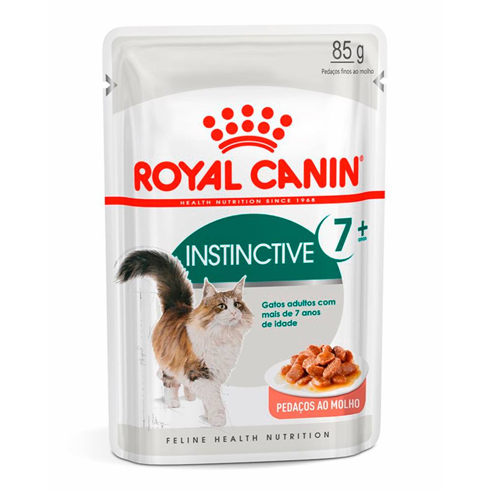 Ração Úmida Royal Canin Sachê Gatos Adultos Instinctive +7 85g