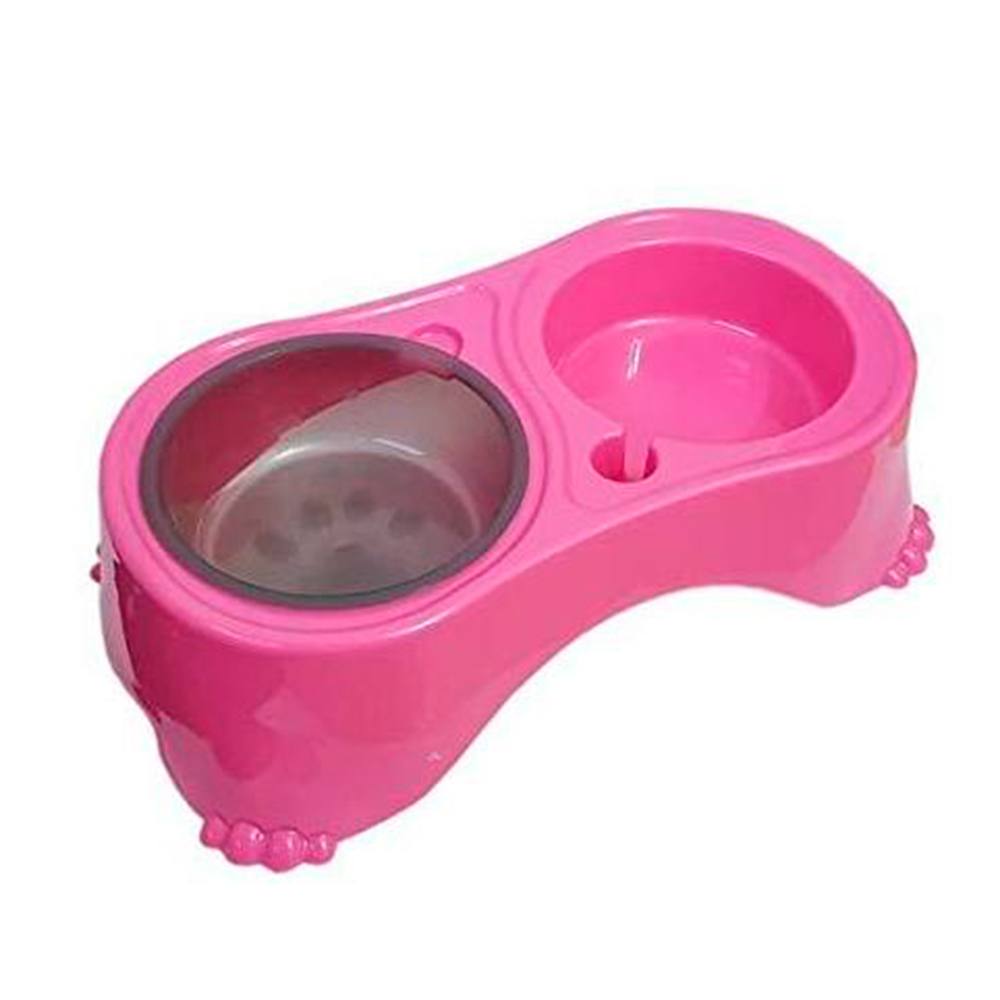 Comedouro Postura Correta Para Cães Porte Pequeno e Médio Rosa Pet Injet