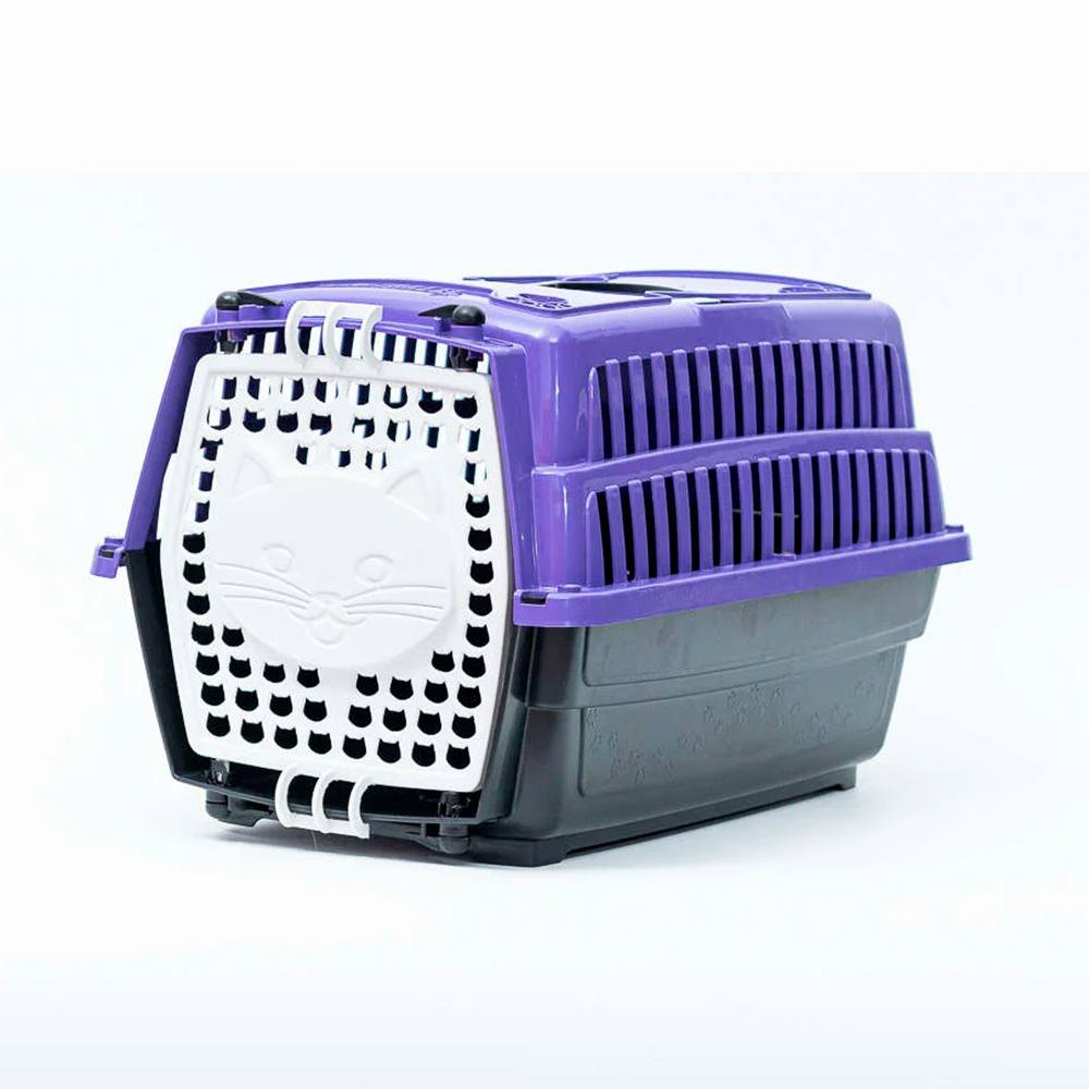 Caixa de Transporte Cat Love Travel Lilás Para Gatos Pet Injet Nº01